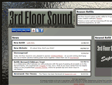 Tablet Screenshot of 3rdfloorsound.com